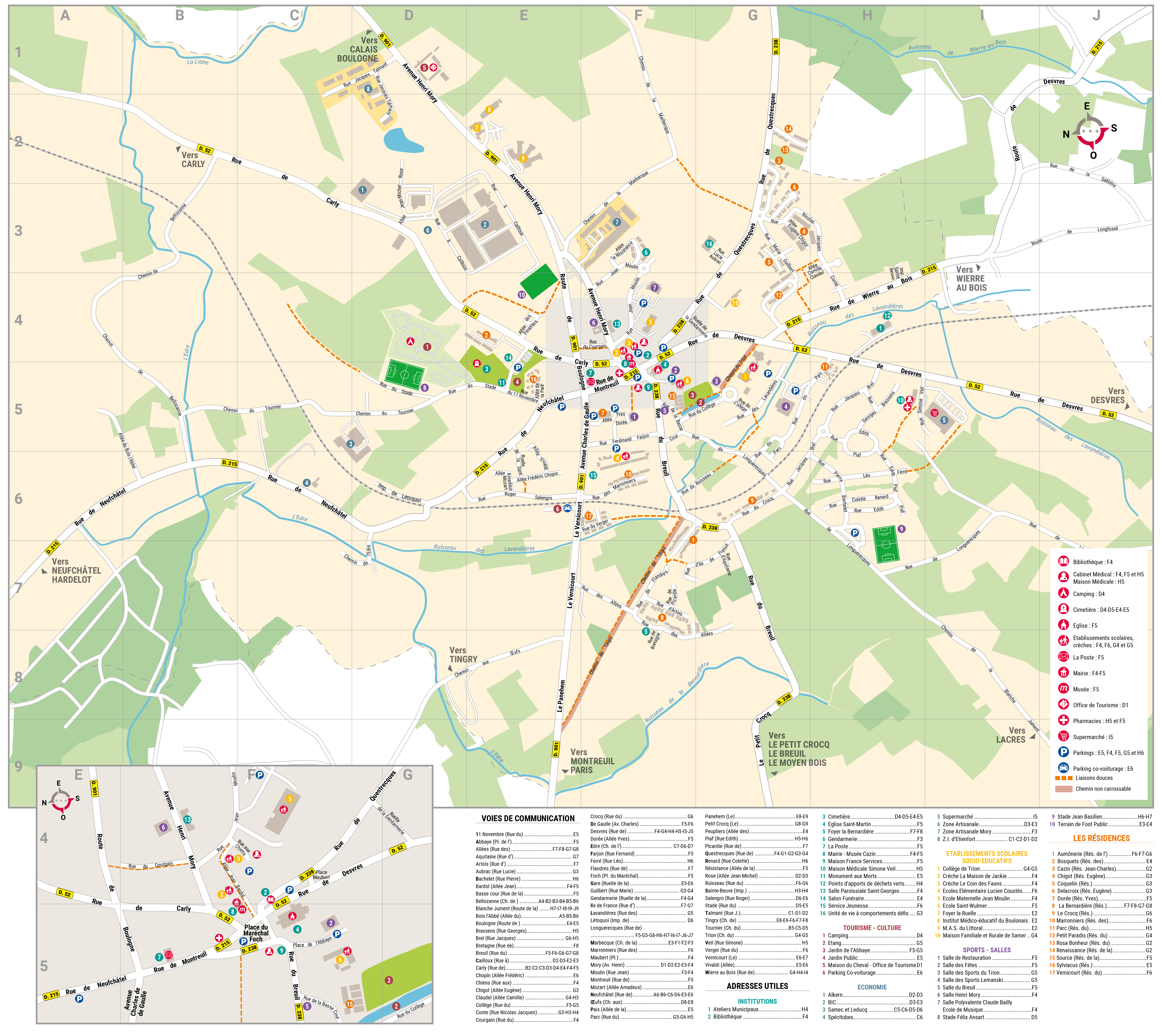 Plan Ville de Samer